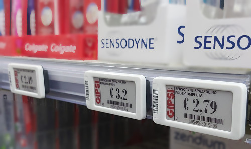 etichette elettroniche da scaffale per supermercato